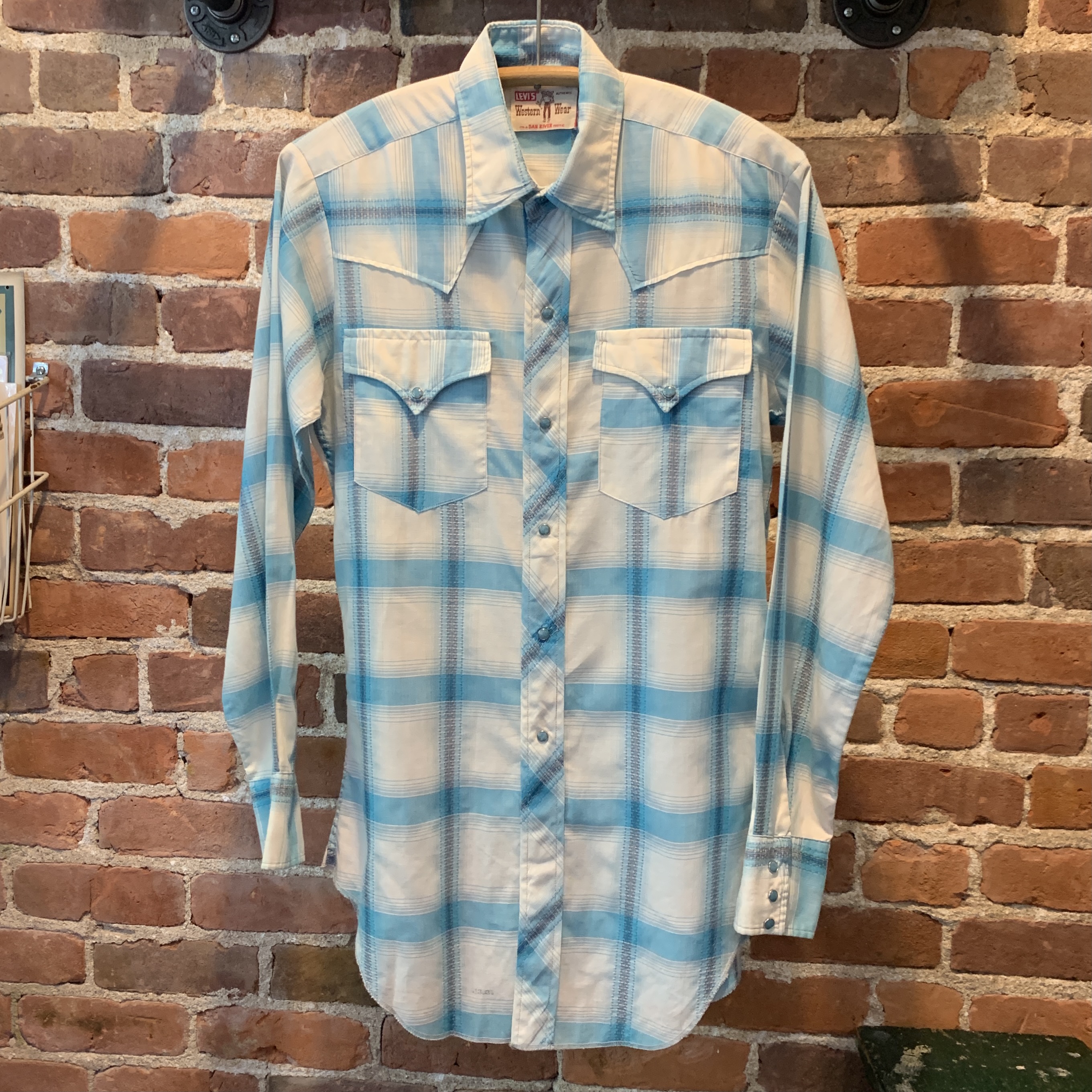 60s-70s Levi’s Western Wear Dan River Shirt, Small